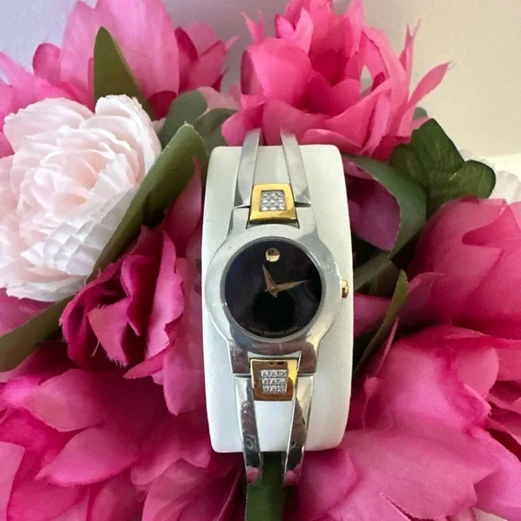 Movado Silver and Gold Women's Watch